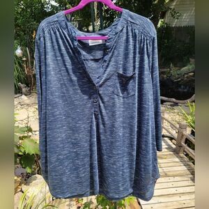 Blue Long sleeve Tunic